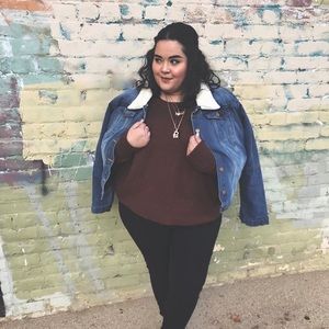 Shearling Collar Denim Jacket